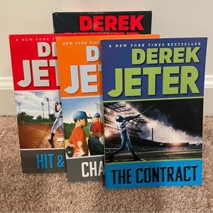 Derek Jeter Chapter Books (3 book set)-Change Up, Hit & Miss, The Contract, NWOT